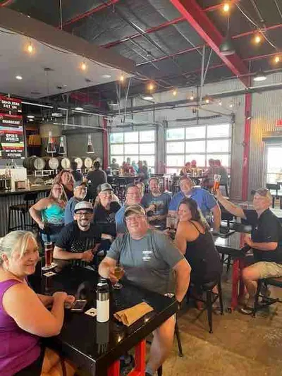 Club members at Cowtown Brewing